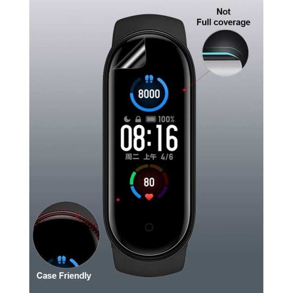 3-PACK Amazfit Band 5 Premium CrystalClear skærmbeskytter