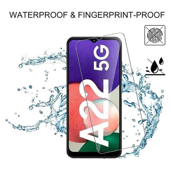 2-PACK Samsung A22 5G Härdat glas 0.26mm 2.5D 9H