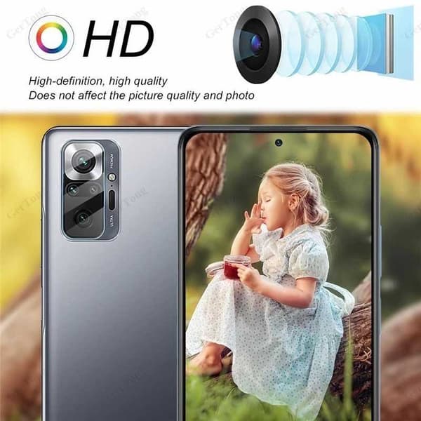 2-PACK Redmi Note 10 Pro 4G 5D Beskyttelse Objektivbeskyttelse Kamerabeskyttelse
