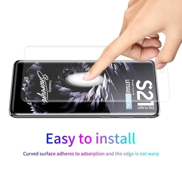 Samsung S21 Ultra Full Coverage 3D PET skærmbeskytter