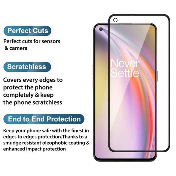 OnePlus Nord 2 5G FullFrame 0,26 mm 9H hærdet glas