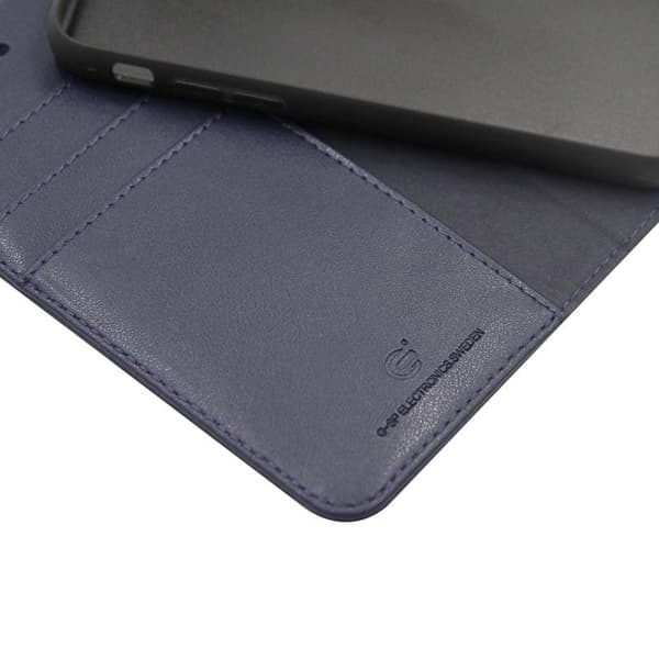 iPhone X/XS Plånboksfodral Magnet Läder med Stativ - Blå