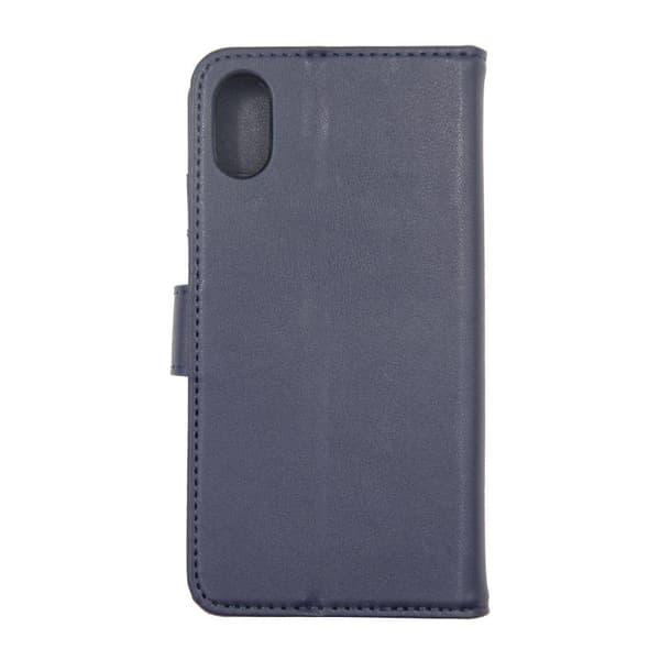 iPhone X/XS Plånboksfodral Magnet Läder med Stativ - Blå