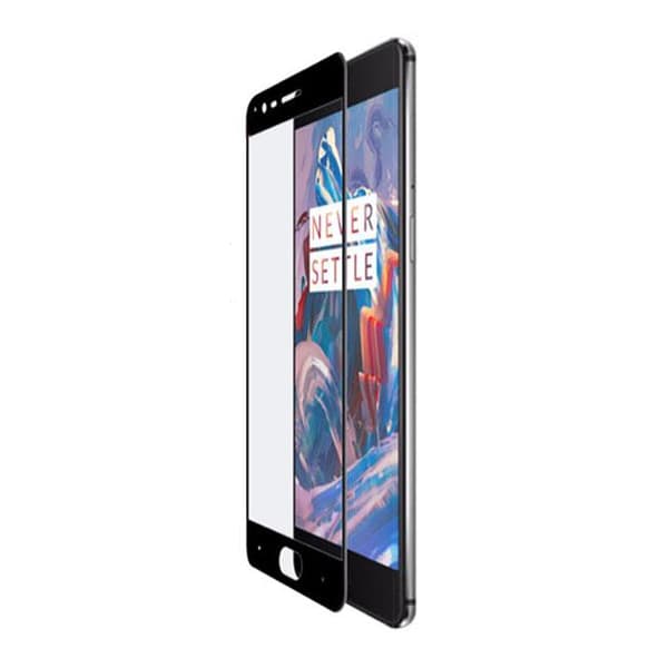 Skärmskydd OnePlus 3/3T - Heltäckande Härdat Glas Svart
