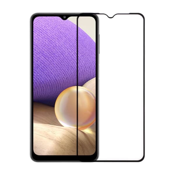 Skärmskydd Samsung Galaxy A32 5G - 3D Härdat Glas Svart (miljö)