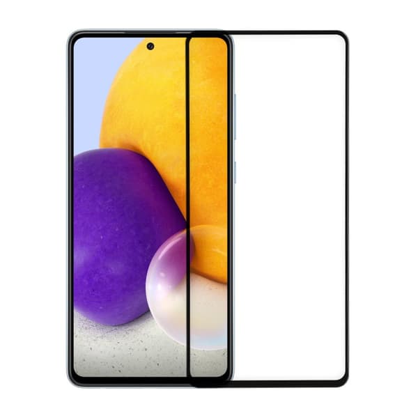 Skärmskydd Galaxy A72 - 3D Härdat Glas Svart (miljö)