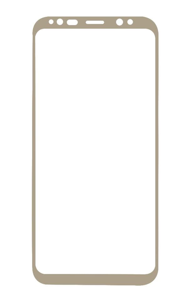 Skärmskydd Samsung S8 - Härdat Japan Glas (Guld)