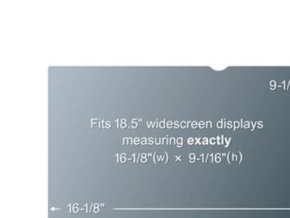 3M yksityisyyssuodatin 18.5 tuuma näytölle, 16:9, PF185W9B, 47 cm (18.5"), 16:9, Näyttö, Kehyksetön näytön yksityisyyssuodatin, Häikäisynesto, Yksity