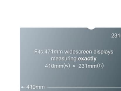 3M yksityisyyssuodatin 18.5 tuuma näytölle, 16:9, PF185W9B, 47 cm (18.5"), 16:9, Näyttö, Kehyksetön näytön yksityisyyssuodatin, Häikäisynesto, Yksity