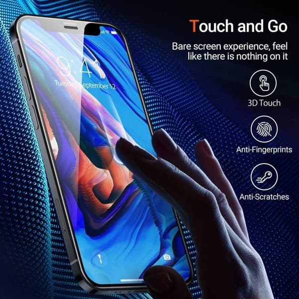 2-PACK iPhone 13 Mini FullFrame 0,26 mm 9H karkaistu lasi