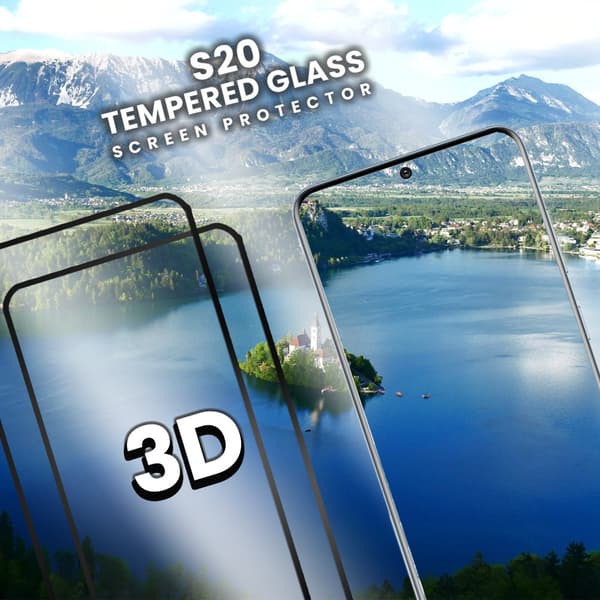 2-Pack Samsung S20 - Härdat Glas 9H - Super Kvalitet 3D Skärmskydd