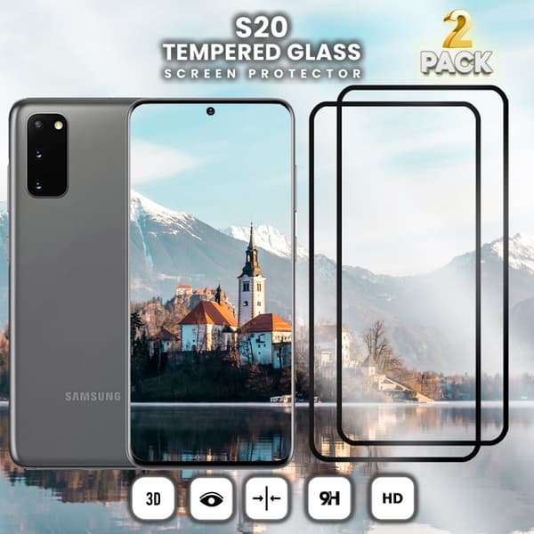 2-Pack Samsung S20 - Härdat Glas 9H - Super Kvalitet 3D Skärmskydd