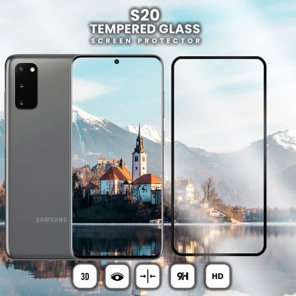 Samsung Galaxy S20 - Härdat Glas 9H - Super Kvalitet 3D Skärmskydd