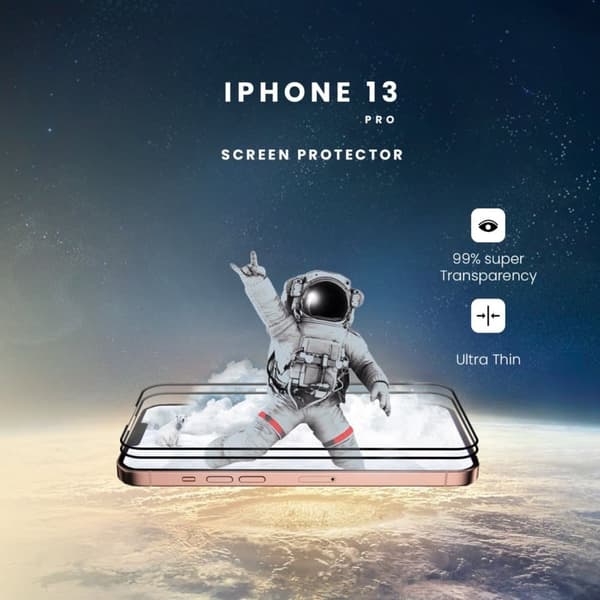 2-Pack iPhone 13 Pro - Härdat Glas 9H - Super Kvalitet 3D Skärmskydd
