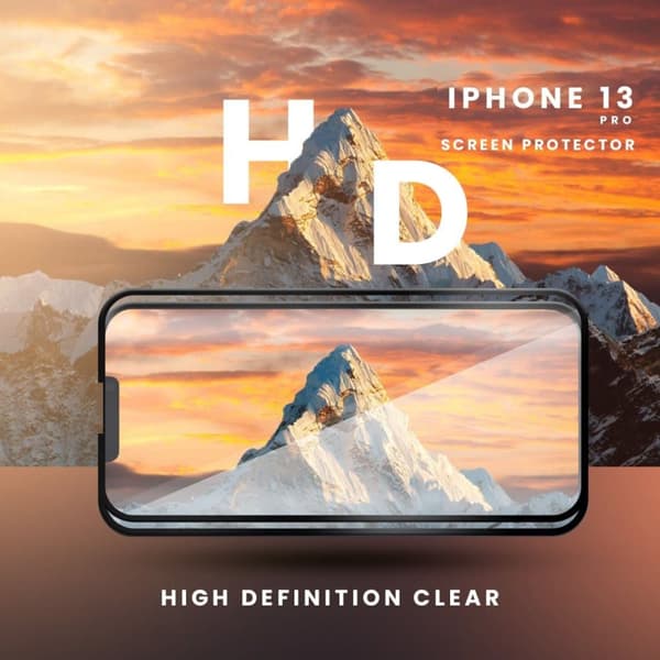 2-Pack iPhone 13 Pro - Härdat Glas 9H - Super Kvalitet 3D Skärmskydd