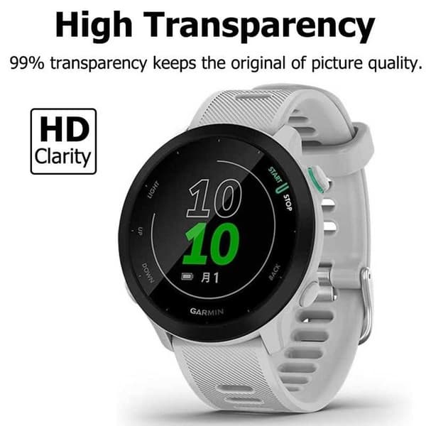 2-PACK Garmin Forerunner 55 Härdat Glas 0.2mm 9H 2.5D