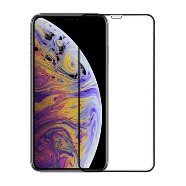 Skärmskydd iPhone 11 Pro Max/XS Max - 3D Härdat Glas Svart (miljö)