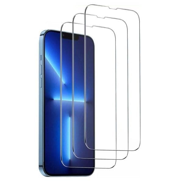 iPhone 13 Pro [7-PACK] 3x karkaistu lasi + 1x silkonikotelo TPU