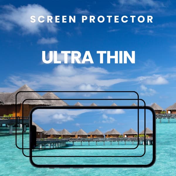 2-Pack iPhone 12 Pro - 9D Härdat Glass - Härdat Glas 9H - Super Kvalitet 3D Skärmskydd