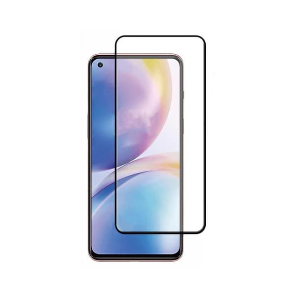 Skärmskydd OnePlus Nord 2 5G - 3D Härdat Glas Svart (miljö)