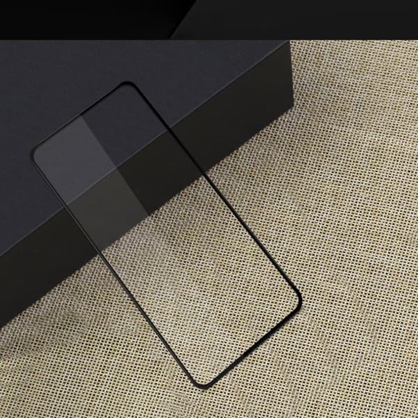 Skärmskydd Xiaomi Redmi Note 10 5G - 3D Härdat Glas Svart (miljö)