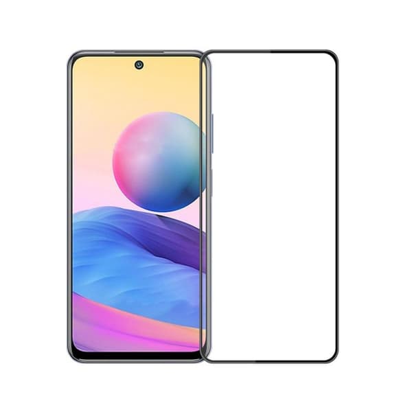 Skärmskydd Xiaomi Redmi Note 10 5G - 3D Härdat Glas Svart (miljö)
