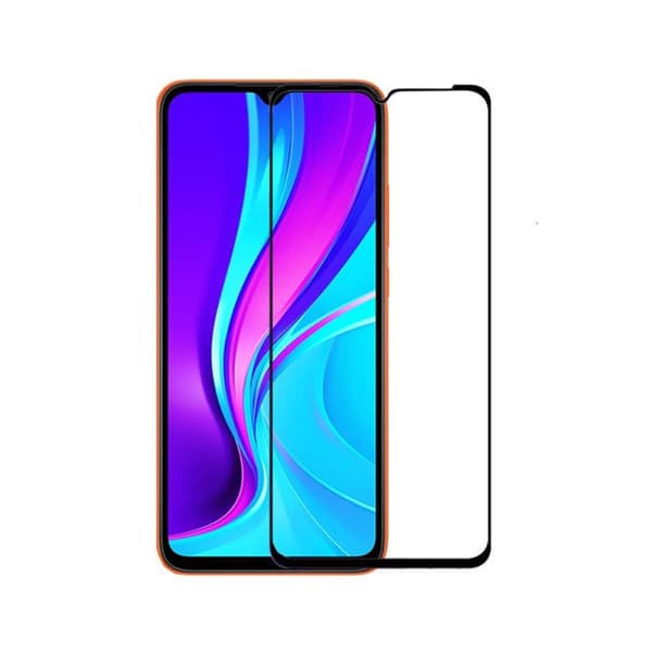 Skärmskydd Xiaomi Redmi 9C - 3D Härdat Glas Svart (miljö)