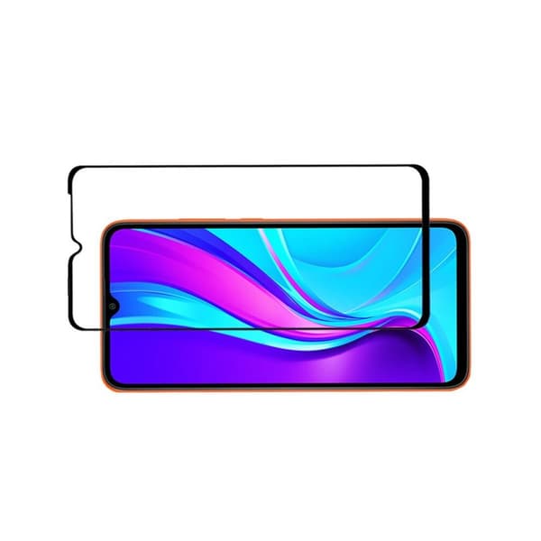 Skärmskydd Xiaomi Redmi 9C - 3D Härdat Glas Svart