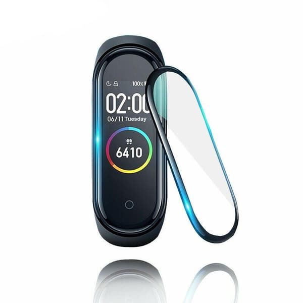 Skärmskydd Xiaomi Mi Smart Band 4/5 - Härdat Glas Svart