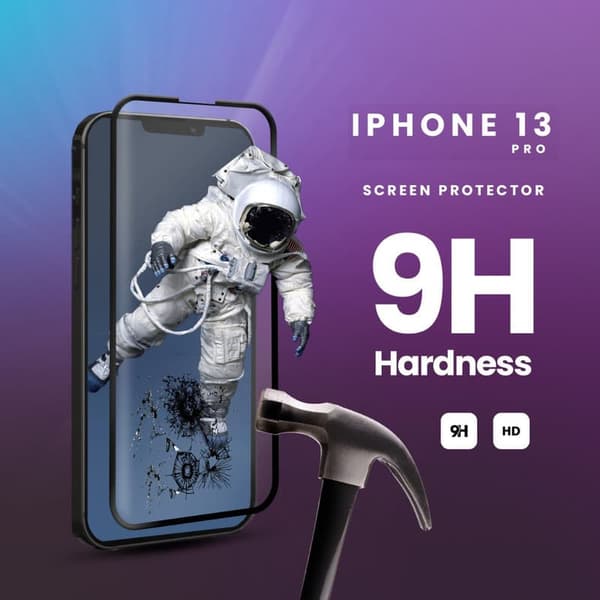 iPhone 13 Pro - Härdat Glas 9H - Super Kvalitet 3D Skärmskydd