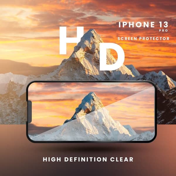 iPhone 13 Pro - Härdat Glas 9H - Super Kvalitet 3D Skärmskydd