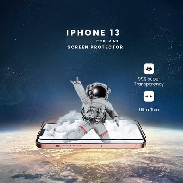 iPhone 13 Pro Max - Härdat Glas 9H - Super Kvalitet 3D Skärmskydd