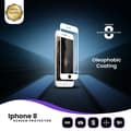 Miniatyrbild 3 av 4: iPhone 8 Vit - Härdat Glas 9H - Super Kvalitet 3D Skärmskydd