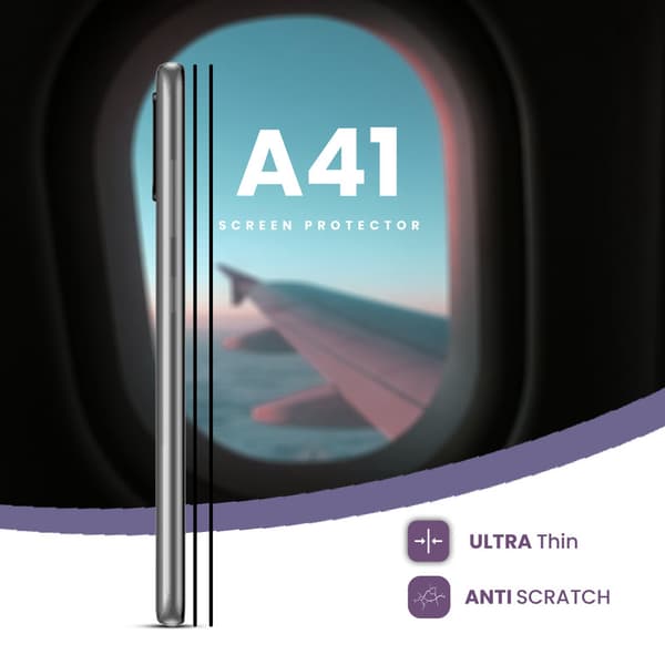 2-Pack Samsung Galaxy A41 - Härdat Glas 9H - Super Kvalitet 3D Skärmskydd