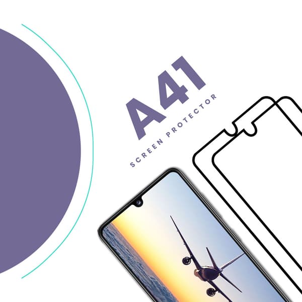 2-Pack Samsung Galaxy A41 - Härdat Glas 9H - Super Kvalitet 3D Skärmskydd