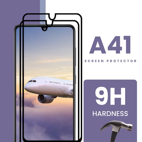 2-Pack Samsung Galaxy A41 - Härdat Glas 9H - Super Kvalitet 3D Skärmskydd