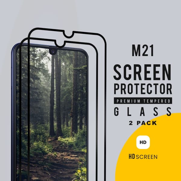 2-Pack Samsung M21 - Härdat Glas 9H - Super Kvalitet 3D Skärmskydd