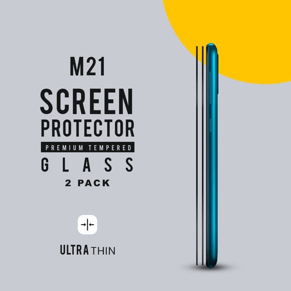 2-Pack Samsung M21 - Härdat Glas 9H - Super Kvalitet 3D Skärmskydd