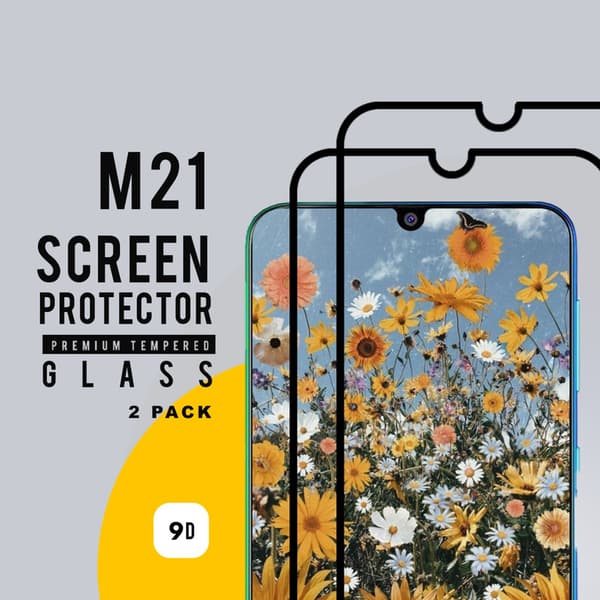 2-Pack Samsung M21 - Härdat Glas 9H - Super Kvalitet 3D Skärmskydd