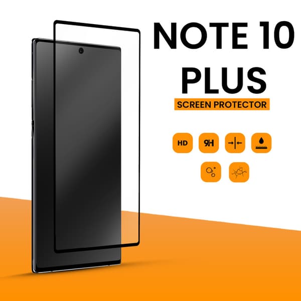 Samsung Galaxy Note 10 Plus - Härdat Glas 9H - Super Kvalitet 3D Skärmskydd