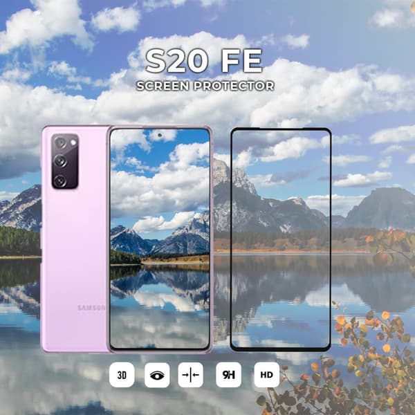 Samsung Galaxy S20 FE - Härdat Glas 9H - Super Kvalitet 3D Skärmskydd