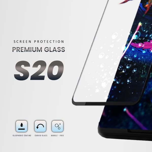 Samsung Galaxy S20 - Härdat Glas 9H - Super Kvalitet 3D Skärmskydd