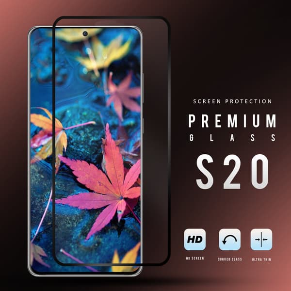 Samsung Galaxy S20 - Härdat Glas 9H - Super Kvalitet 3D Skärmskydd