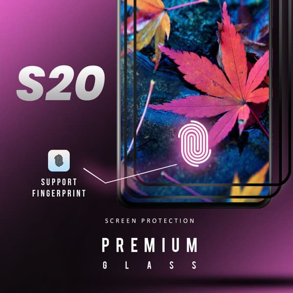 2-Pack Samsung Galaxy S20 - Härdat Glas 9H - Super Kvalitet 3D Skärmskydd