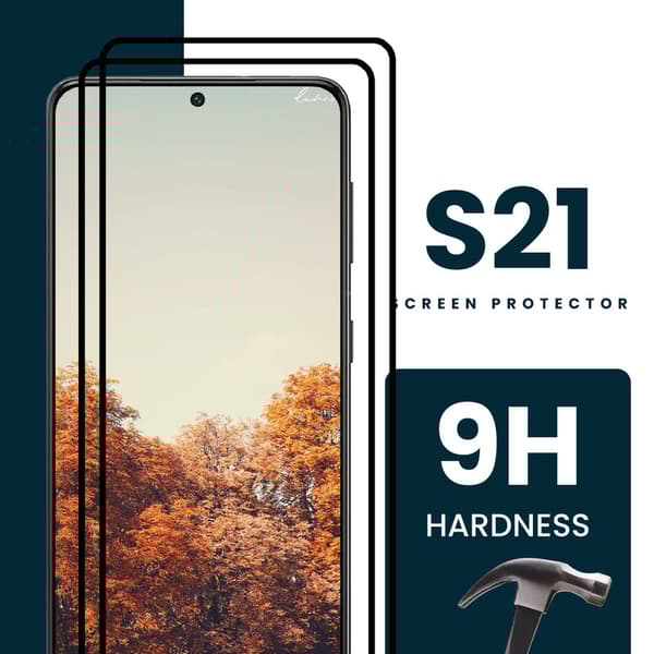 2-Pack Samsung Galaxy S21 5G - Härdat Glas 9H - Super Kvalitet 3D Skärmskydd