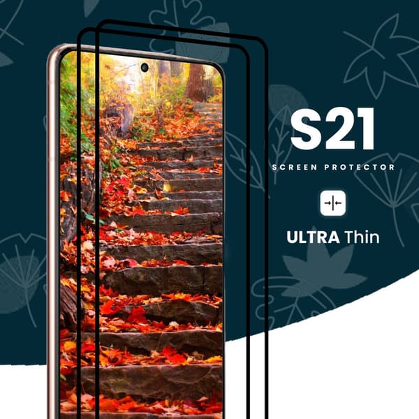 2-Pack Samsung Galaxy S21 5G - Härdat Glas 9H - Super Kvalitet 3D Skärmskydd