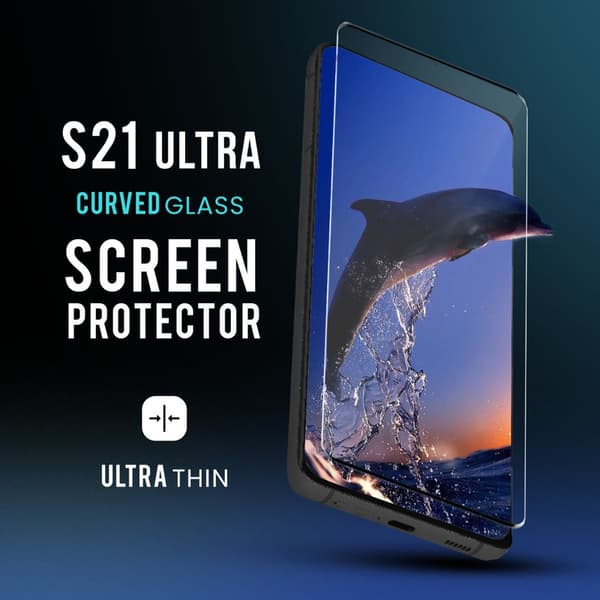Samsung S21 Ultra - Härdat Glas 9H - Super Kvalitet 3D Skärmskydd