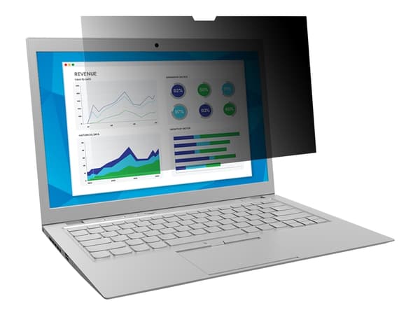 3M - Notebookpersonvernsfilter - 13.3" - svart - for HP EliteBook x360 1030 G2 Notebook Sort