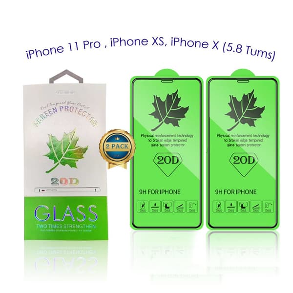 2 Kpl -9H Premium, 20D näytönsuoja iPhone