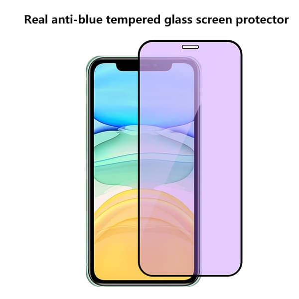 2 PACK Anti-Blue, 9H skärmskydd Kompatibel med Iphone
